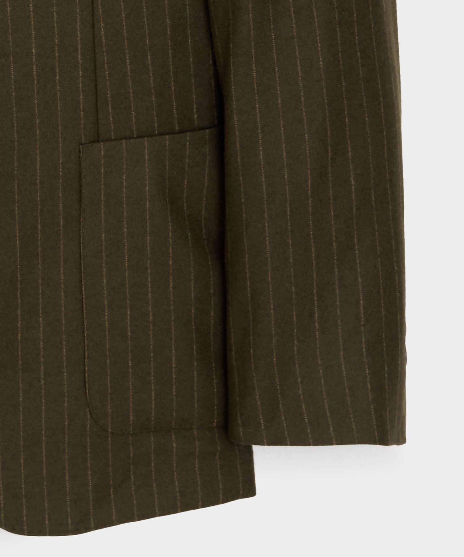 Italian Flannel Pinstripe Madison Jacket - Image 7