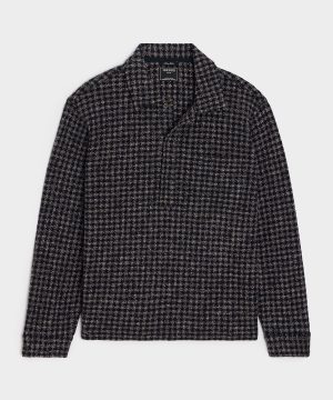 Relaxed Wool-Silk Rugby Polo