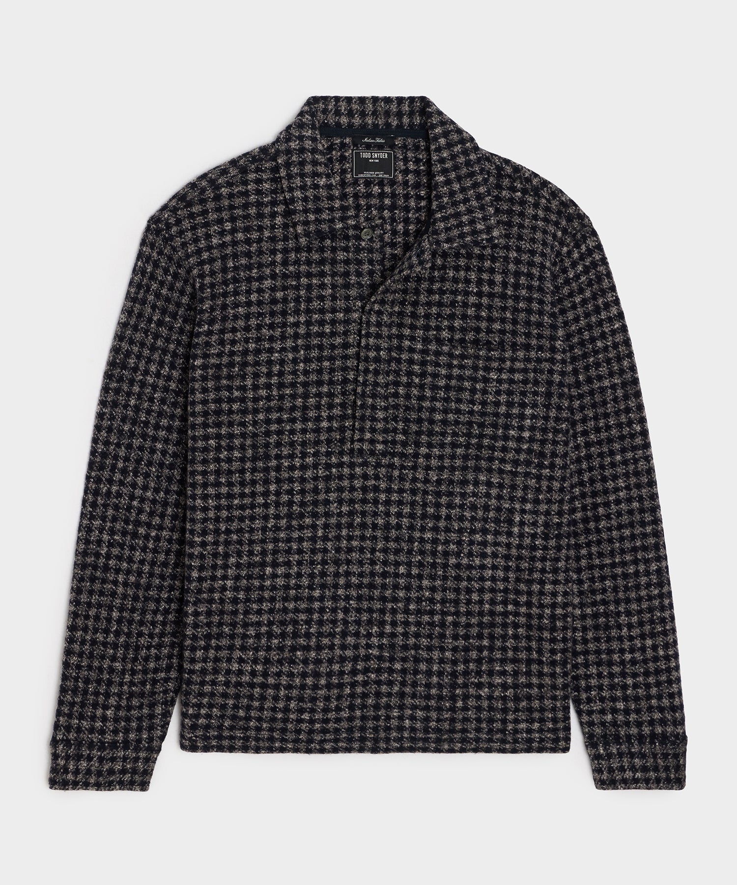 Relaxed Wool-Silk Rugby Polo