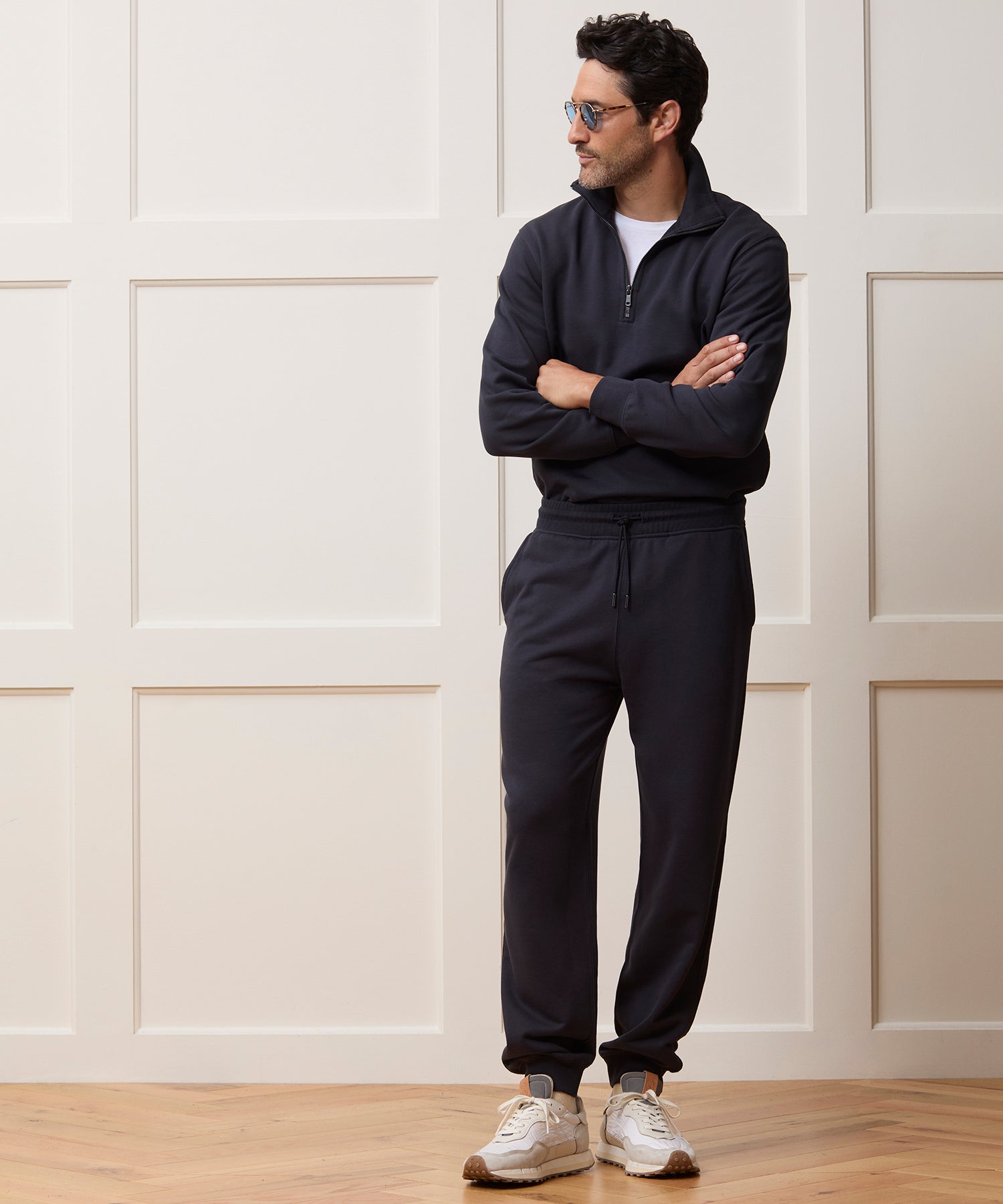 Portuguese Terry Quarter-Zip Sweatshirt - Image 3