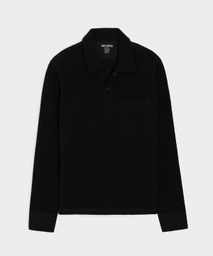 Lightweight Mini Waffle Polo