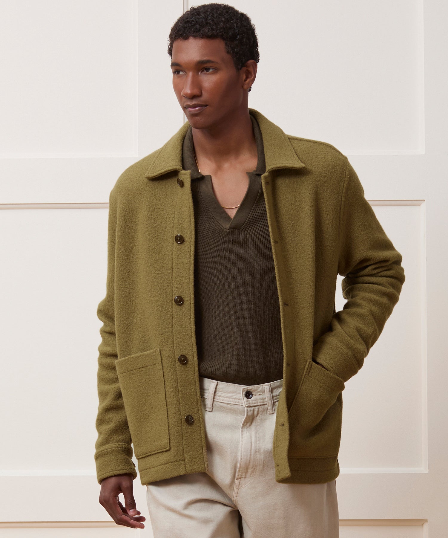 Italian Boiled Wool Chore Coat - Image 2