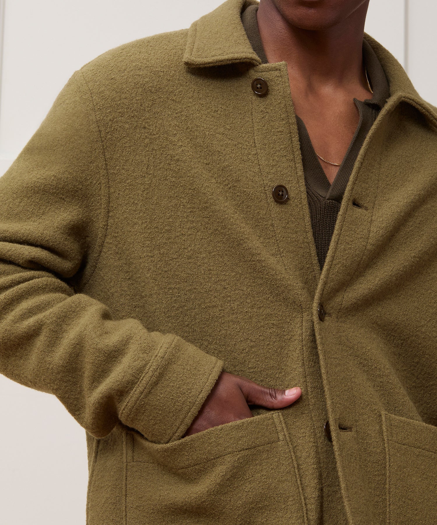 Italian Boiled Wool Chore Coat - Image 5