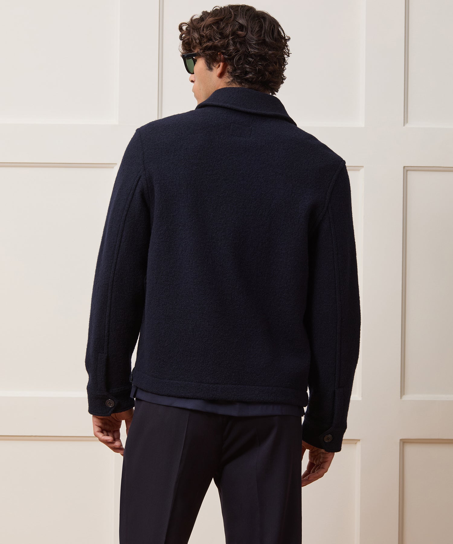 Italian Boiled Wool Full-Zip CPO Jacket - Image 4