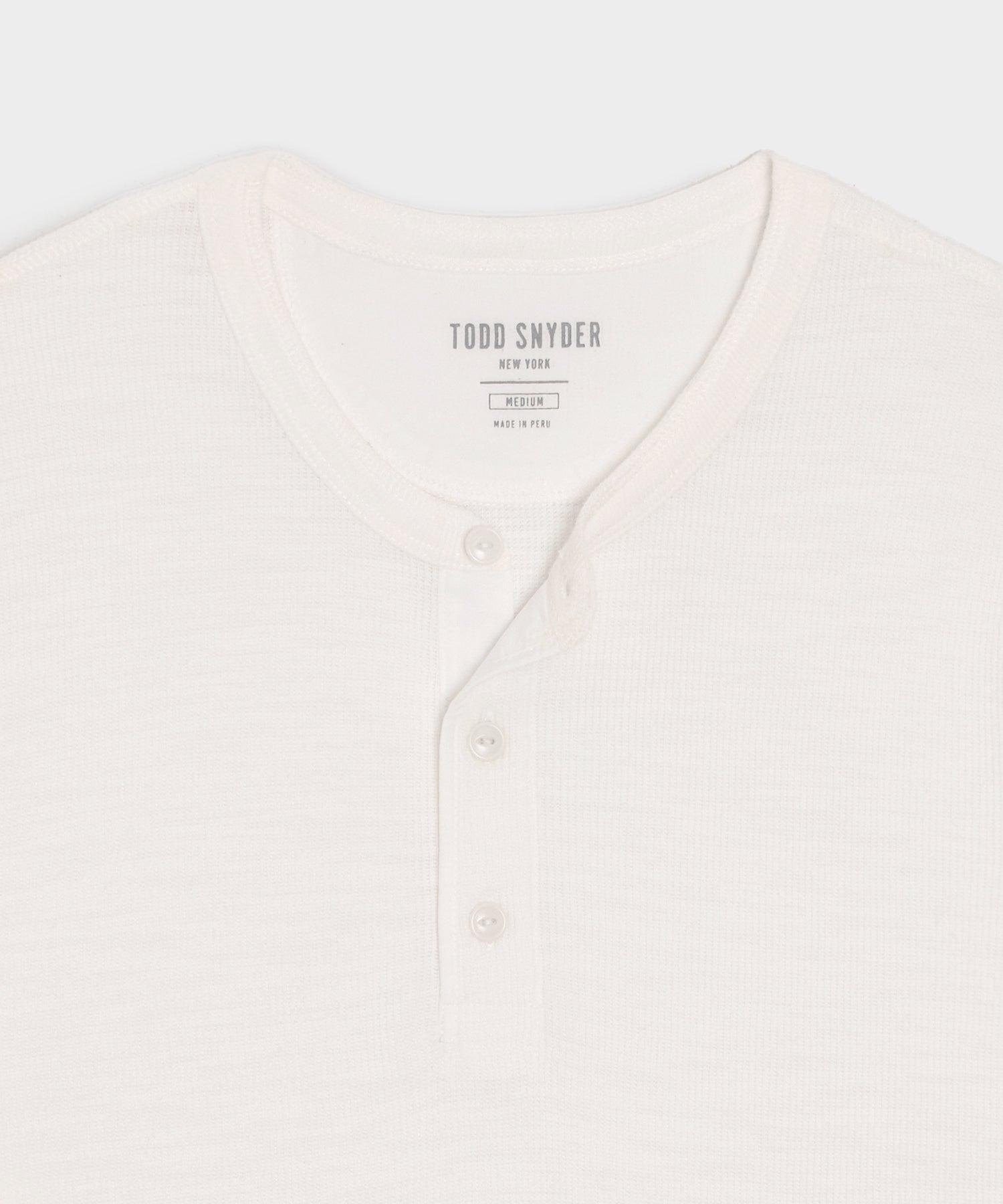 Lightweight Mini Waffle Henley - Image 4