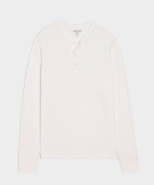 Lightweight Mini Waffle Henley