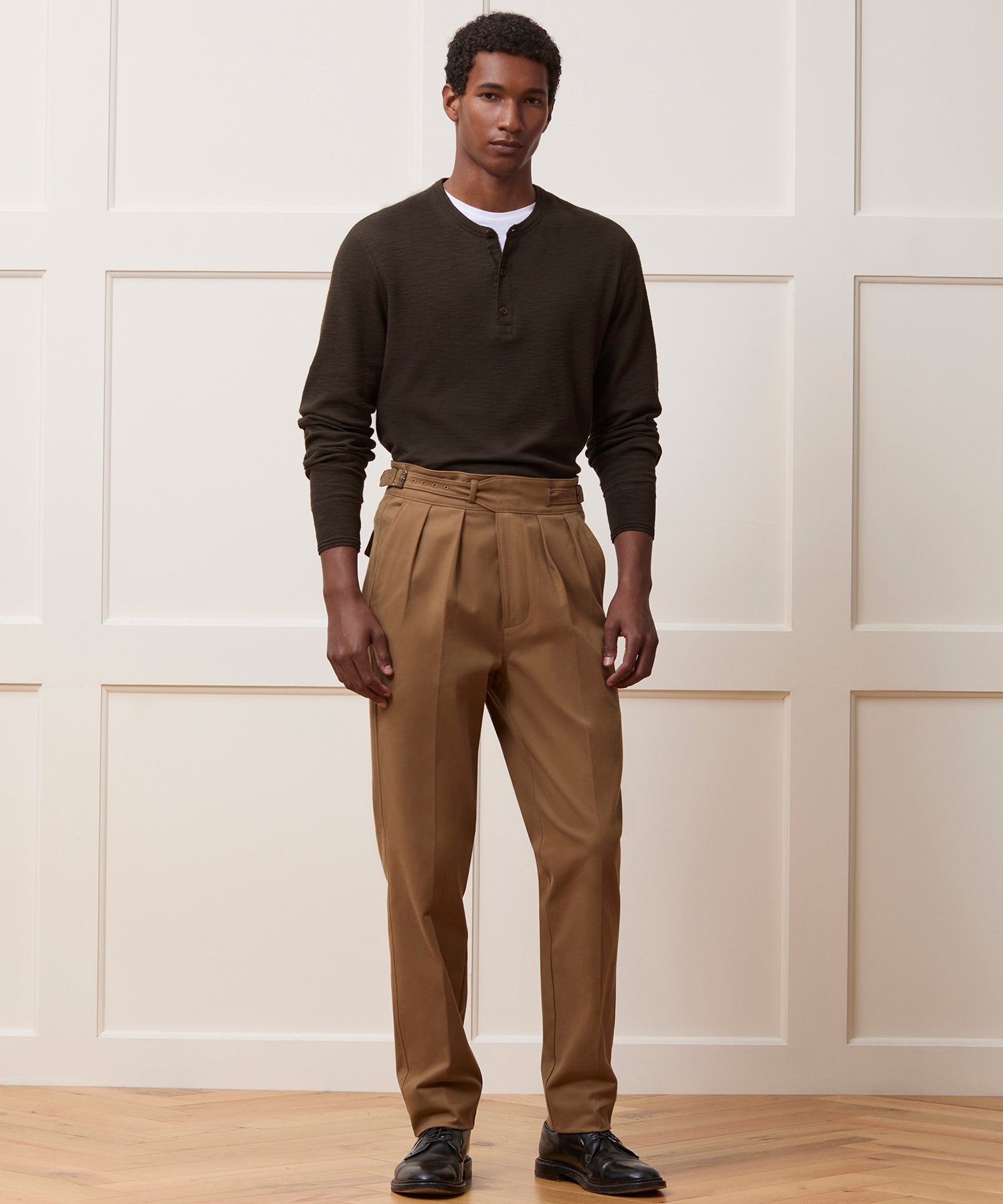 Lightweight Mini Waffle Henley - Image 3