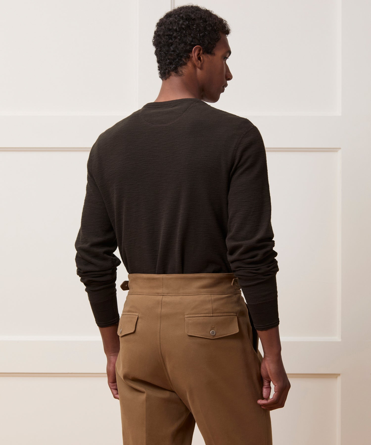 Lightweight Mini Waffle Henley - Image 5