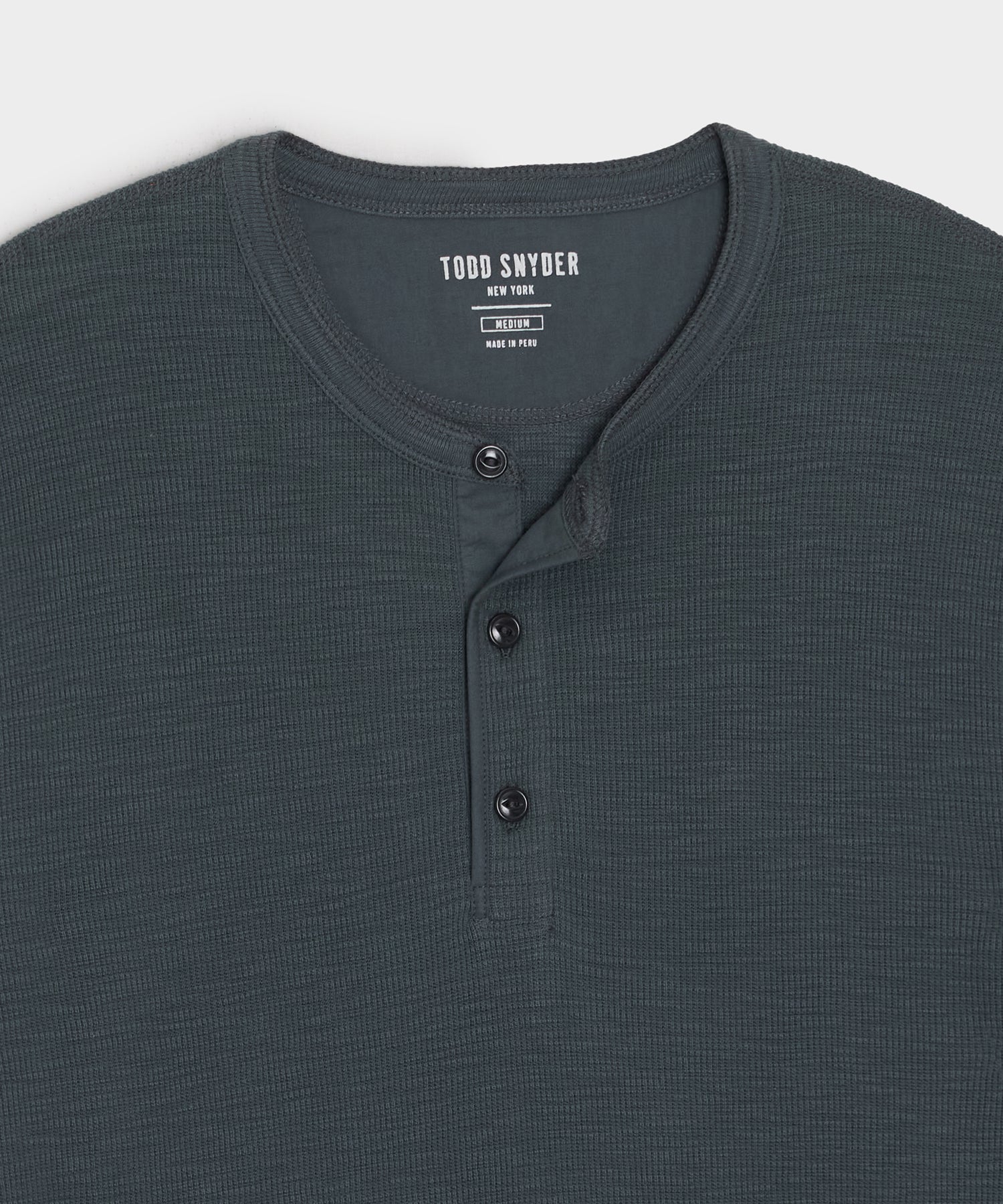 Lightweight Mini Waffle Henley - Image 6