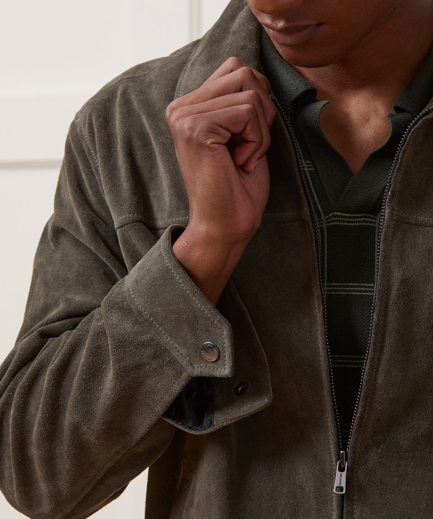 Italian Suede Driving Jacket - Image 4