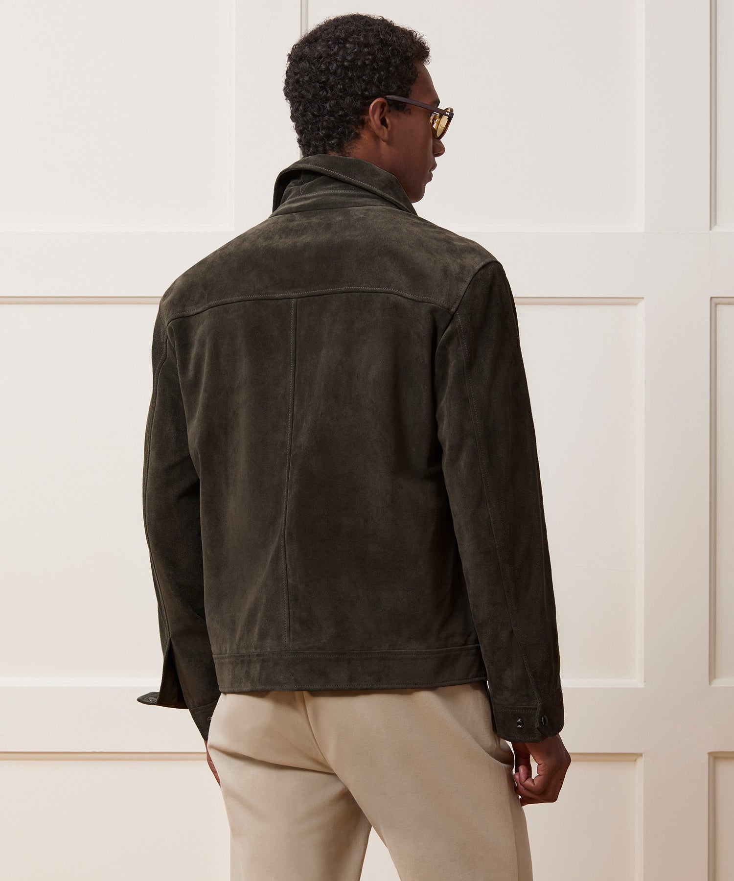 Italian Suede Driving Jacket - Image 5