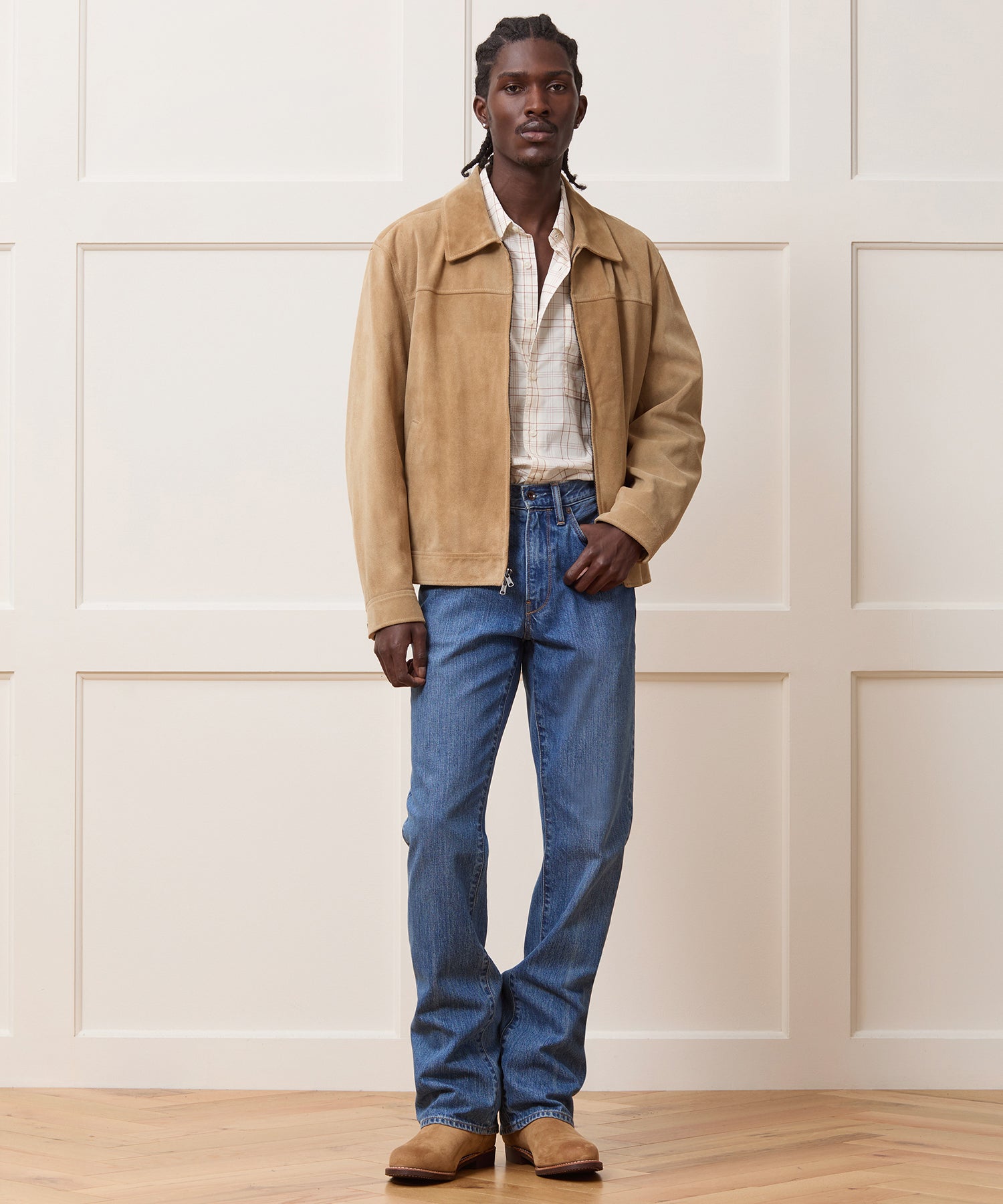Italian Suede Driving Jacket - Image 4