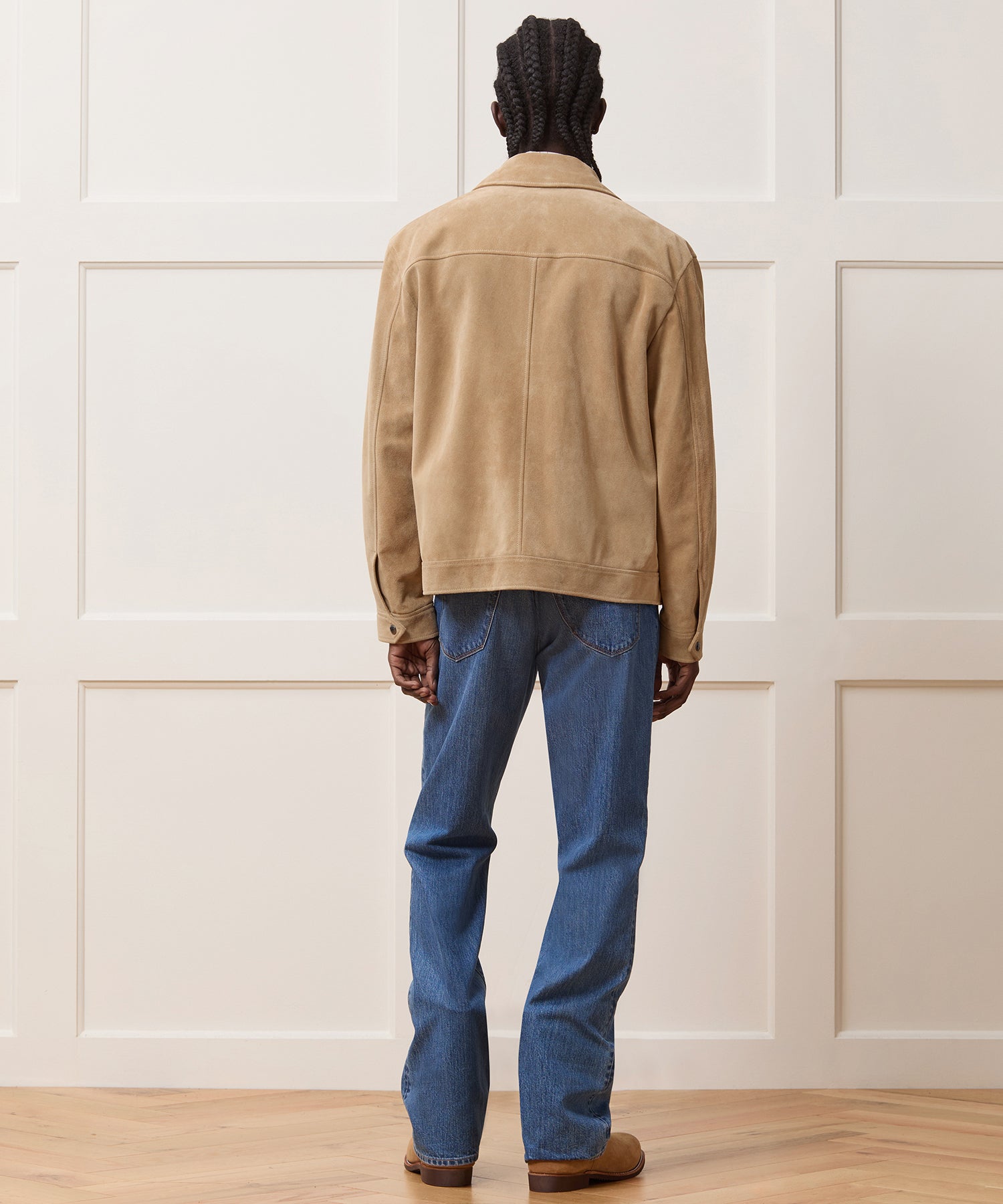 Italian Suede Driving Jacket - Image 5