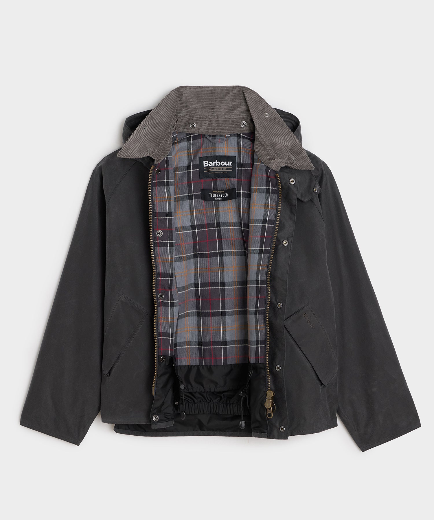 Todd Snyder X Barbour Transport Jacket in Grey - Image 7