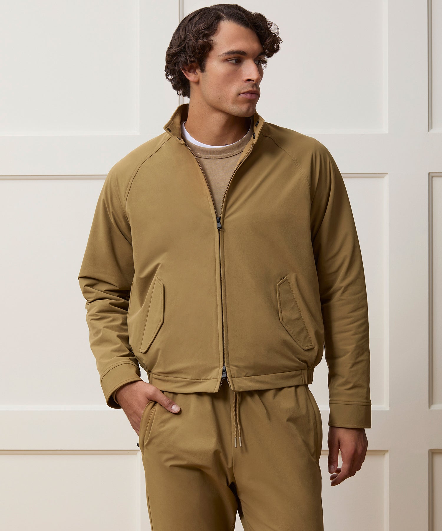 Lightweight Nylon Harrington Jacket - Image 2