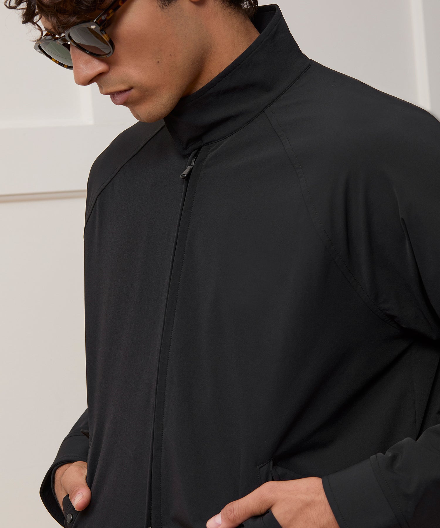Lightweight Nylon Harrington Jacket - Image 4