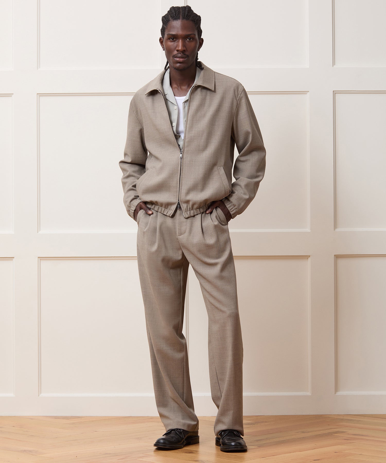 Relaxed Italian Wool Crepe Trouser - Image 4
