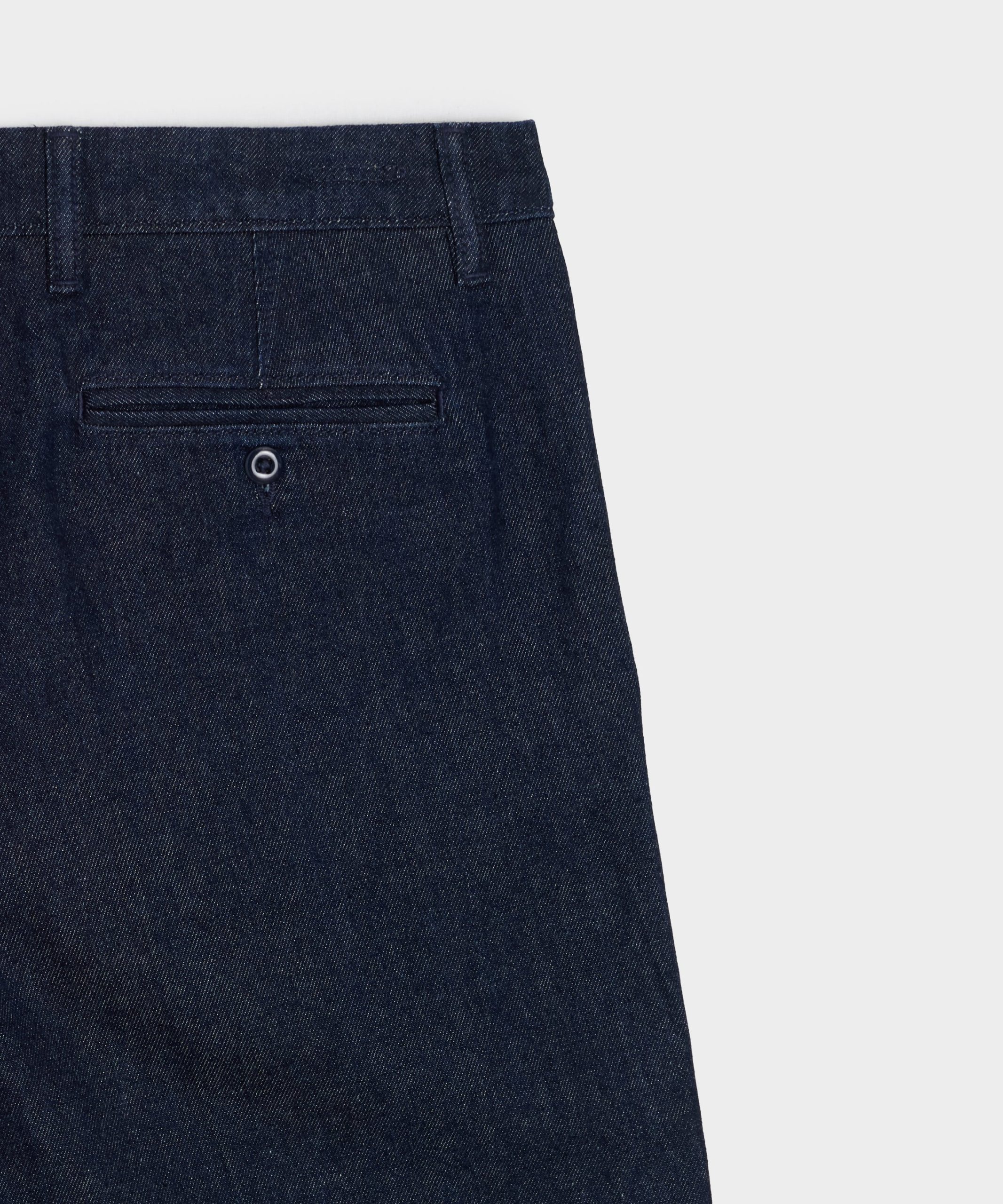 Relaxed Creased Denim Chino in Indigo - Image 7