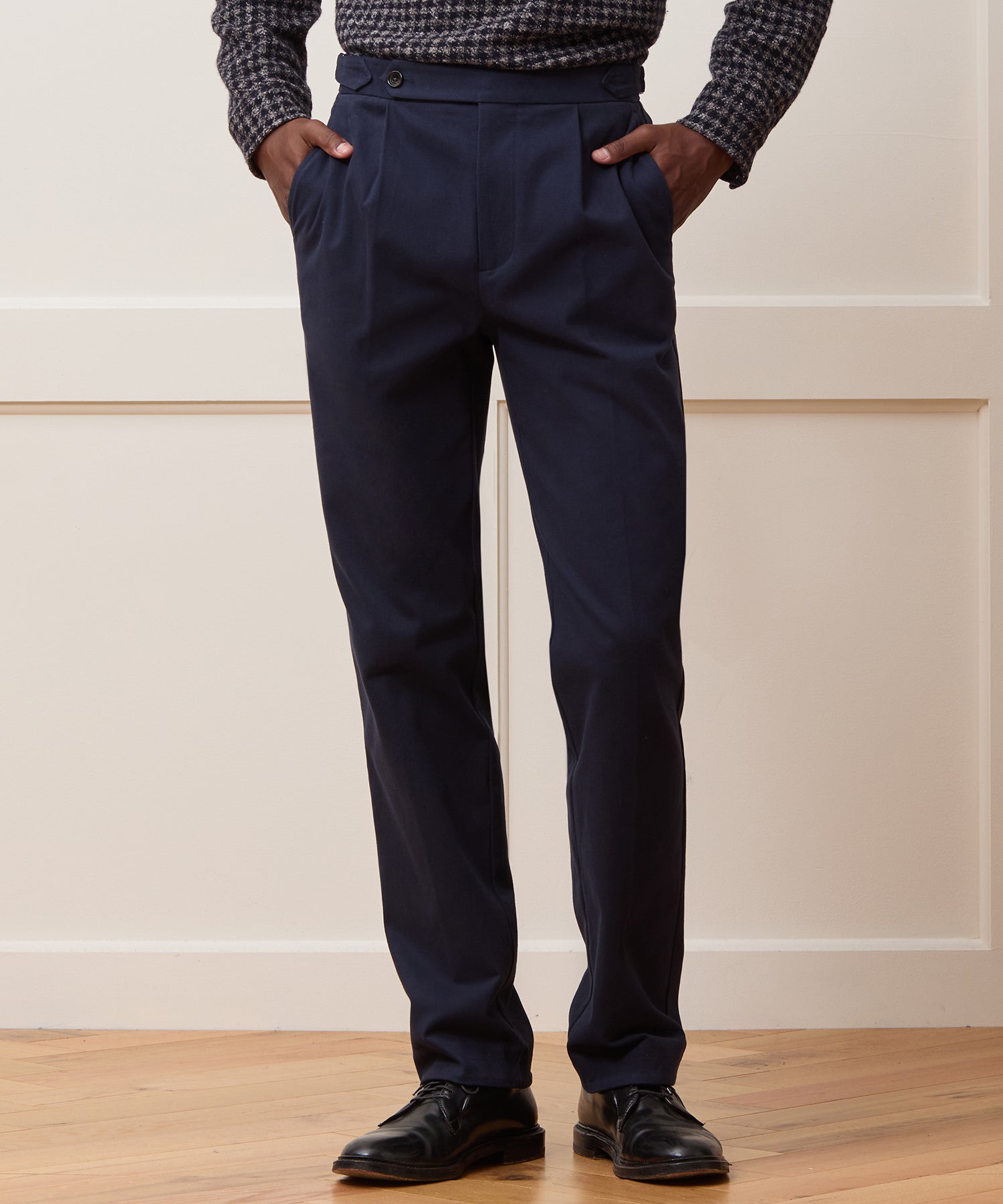 Italian Brushed Cotton Side Tab Trouser - Image 2