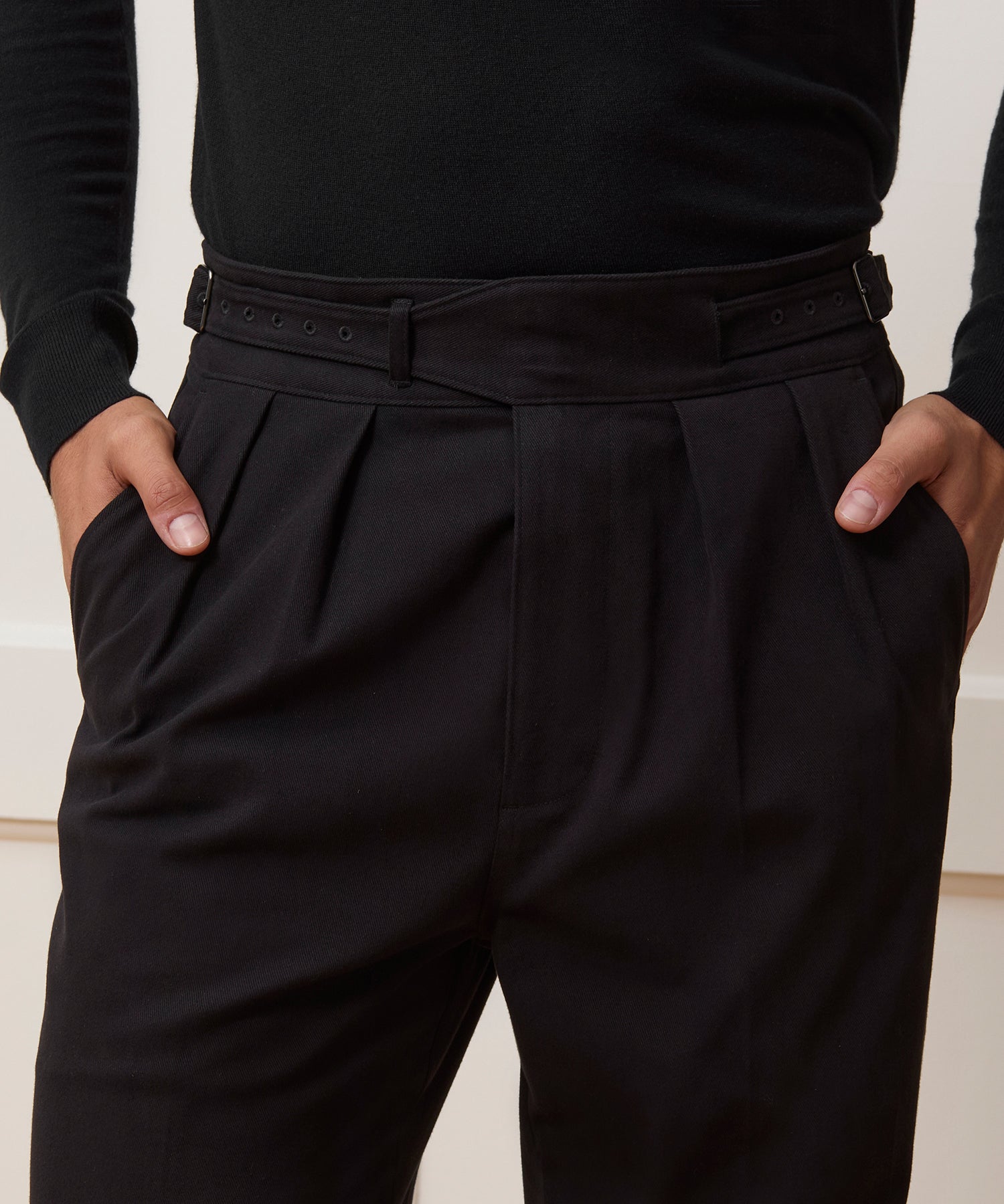 Italian Brushed Cotton Gurkha Trouser - Image 5