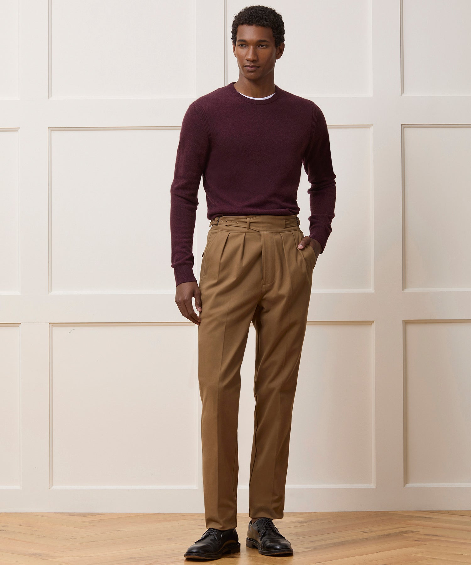 Italian Brushed Cotton Gurkha Trouser - Image 3