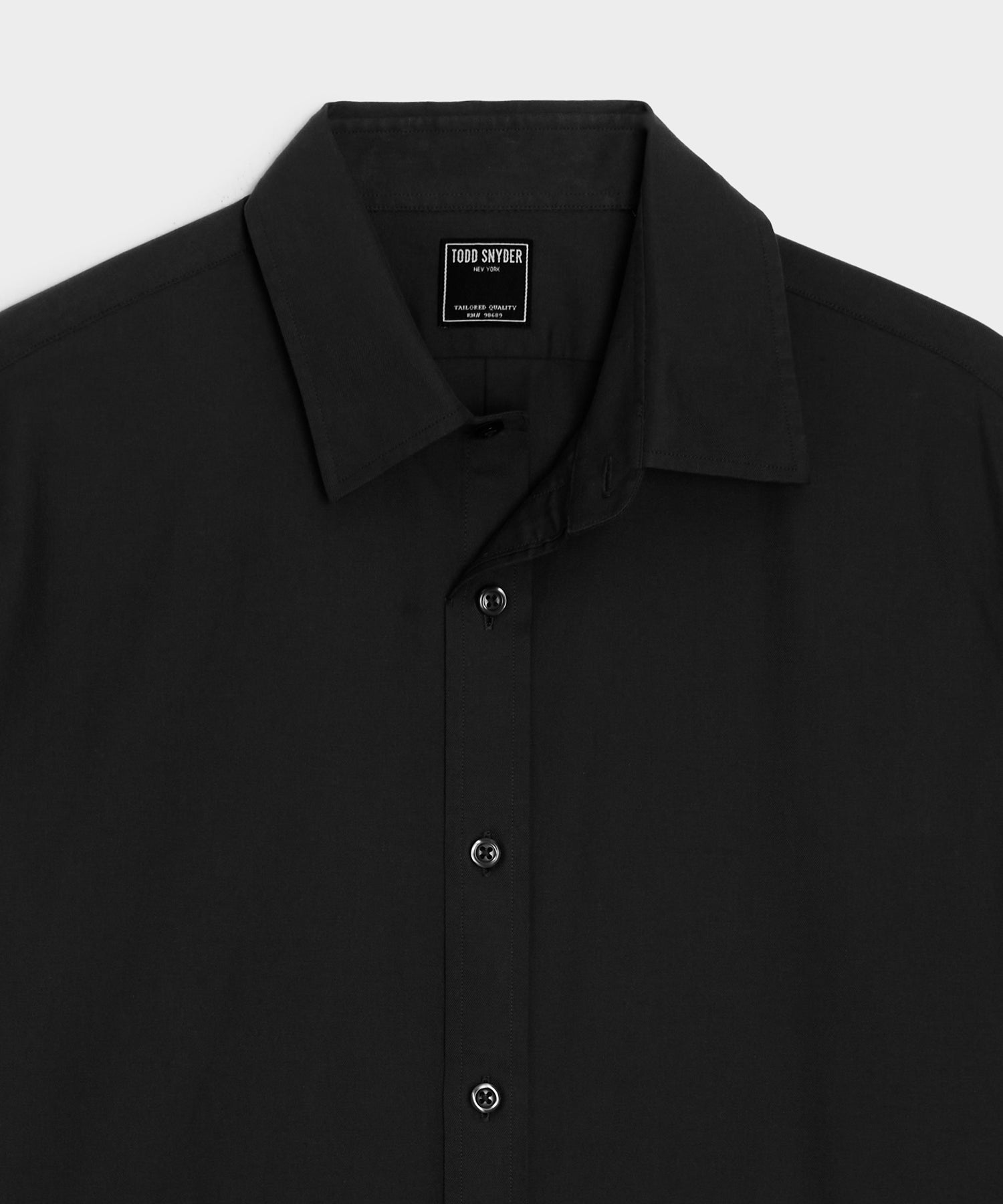 Cotton Twill Long Point Collar Shirt - Image 6