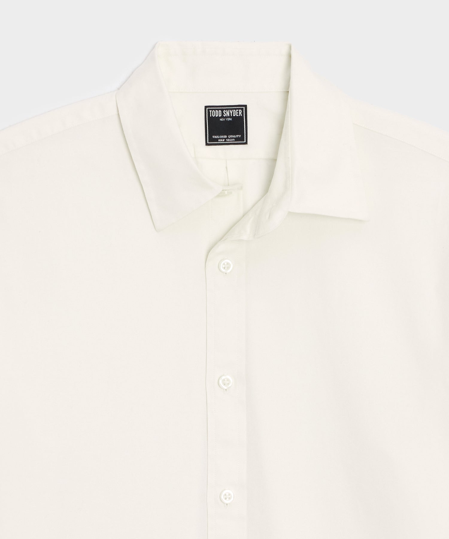 Cotton Twill Long Point Collar Shirt - Image 6