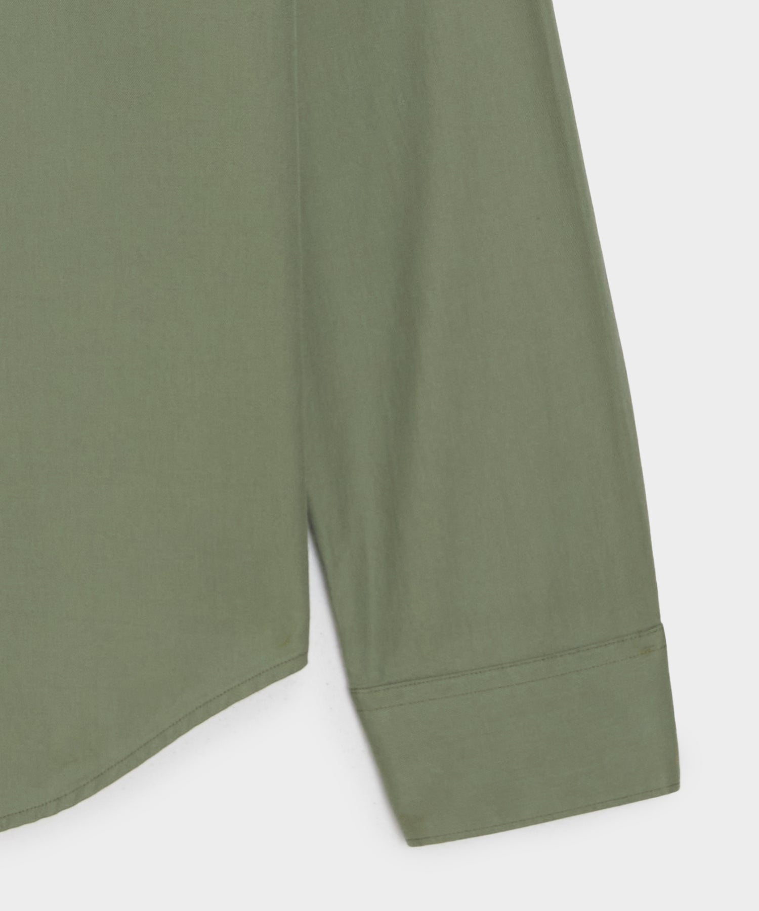 Cotton Twill Long Point Collar Shirt - Image 7