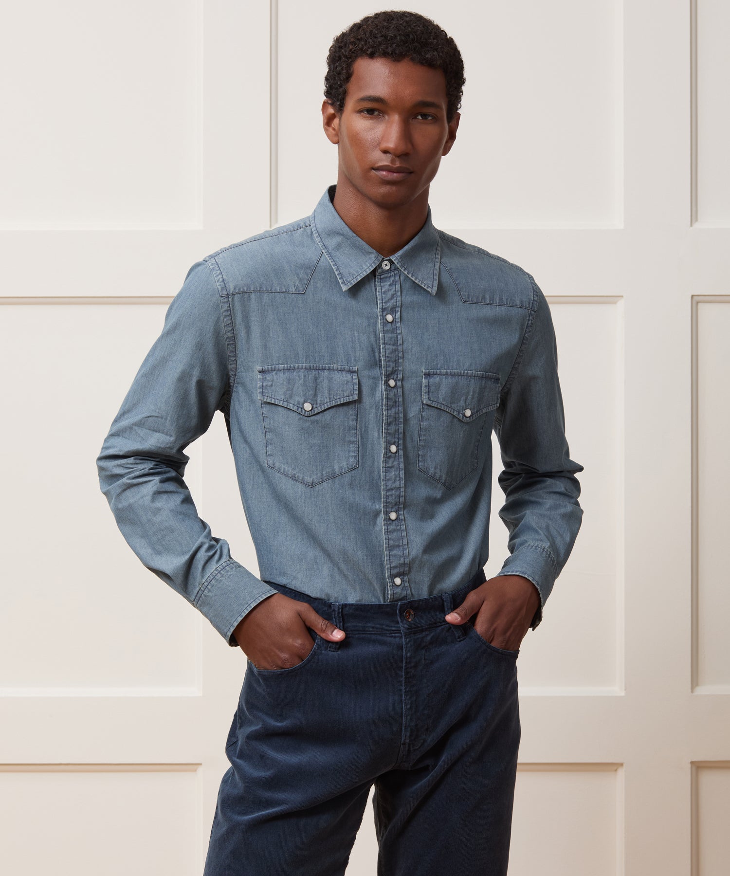 Chambray Western Shirt - Image 2