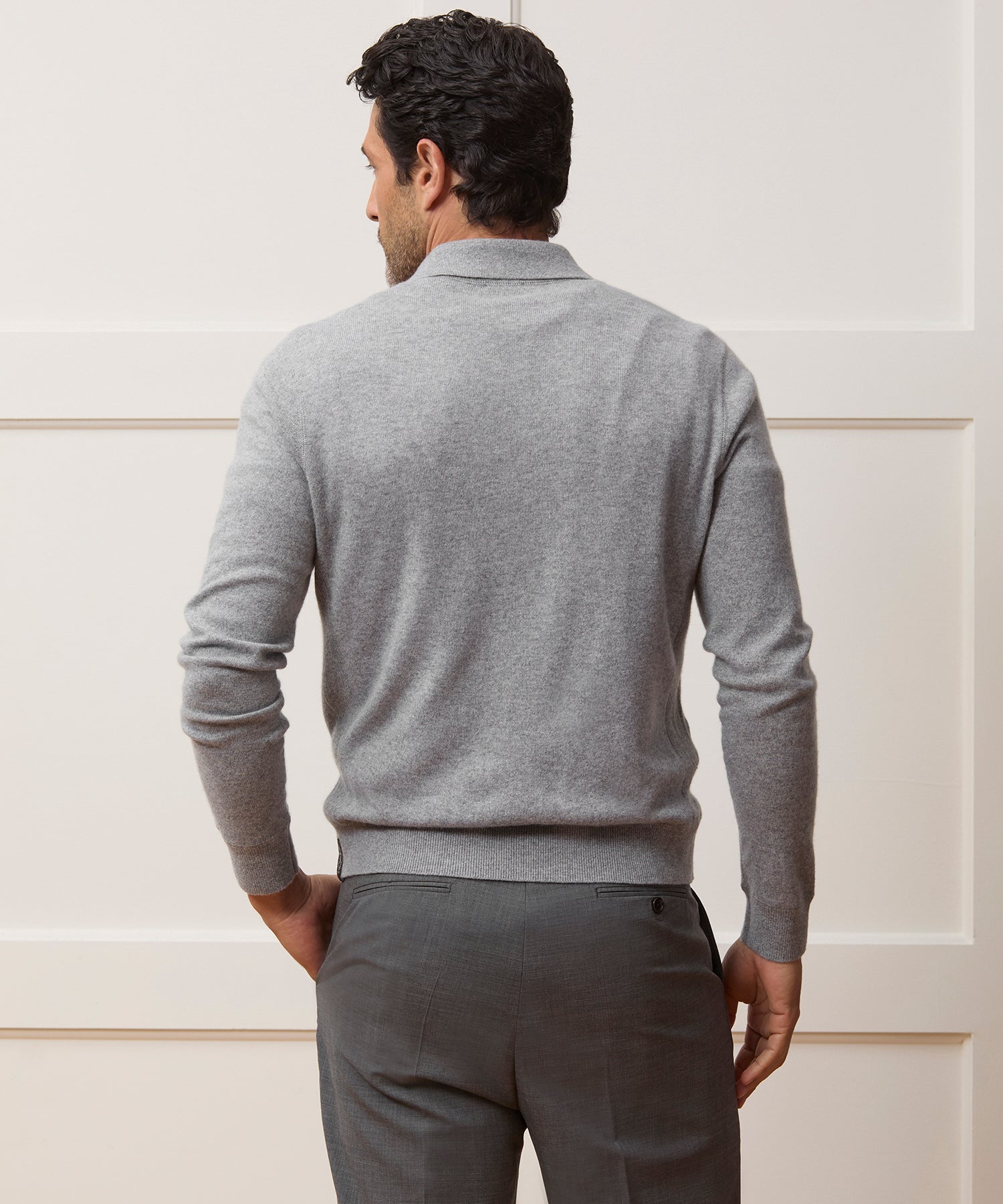 Cashmere Quarter-Zip Sweater Polo - Image 5