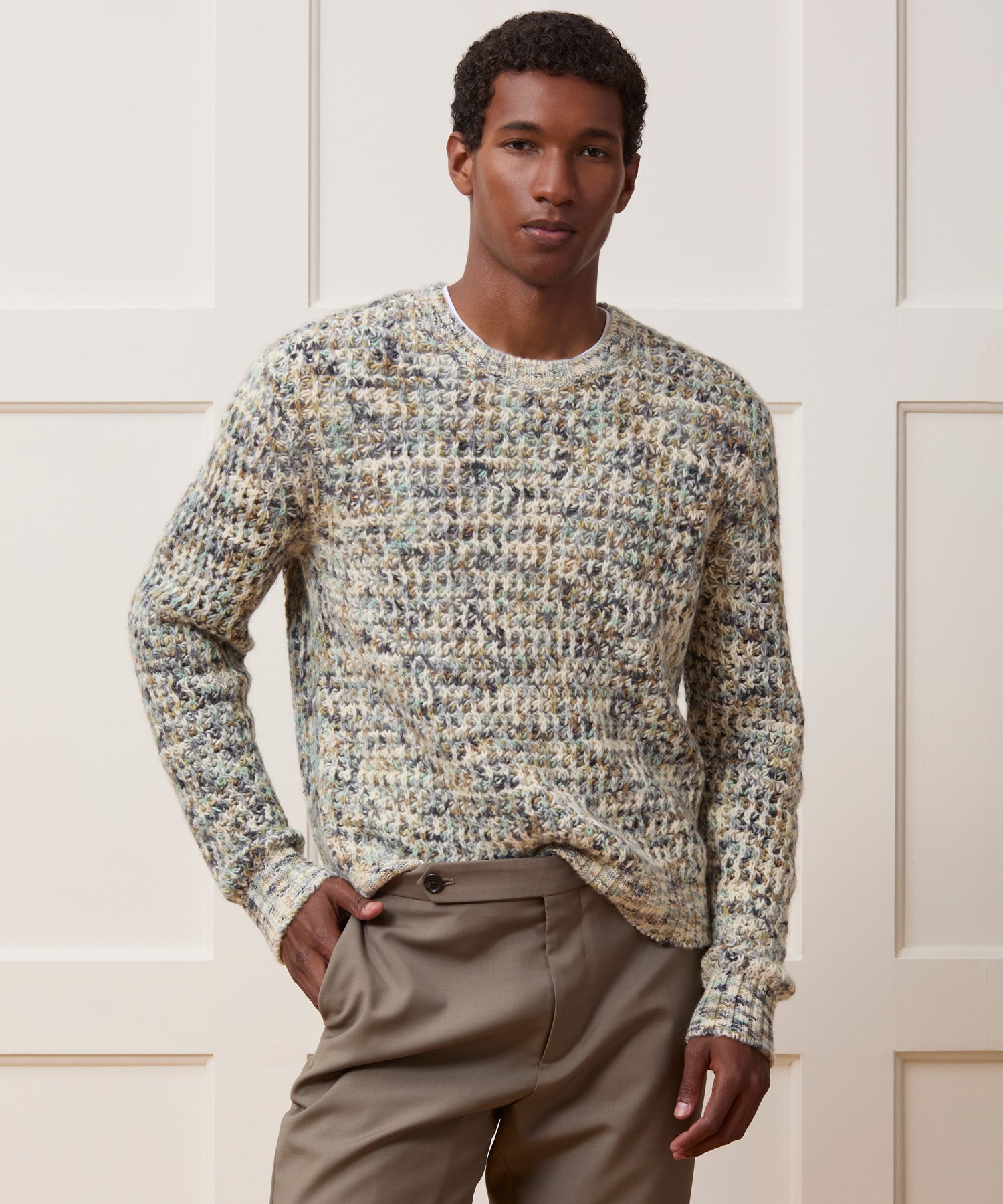 Wool Spacedye Crewneck Sweater - Image 2