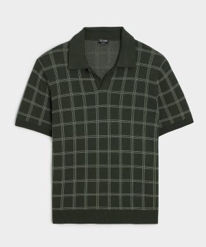 Silk-Cotton Montauk Sweater Polo
