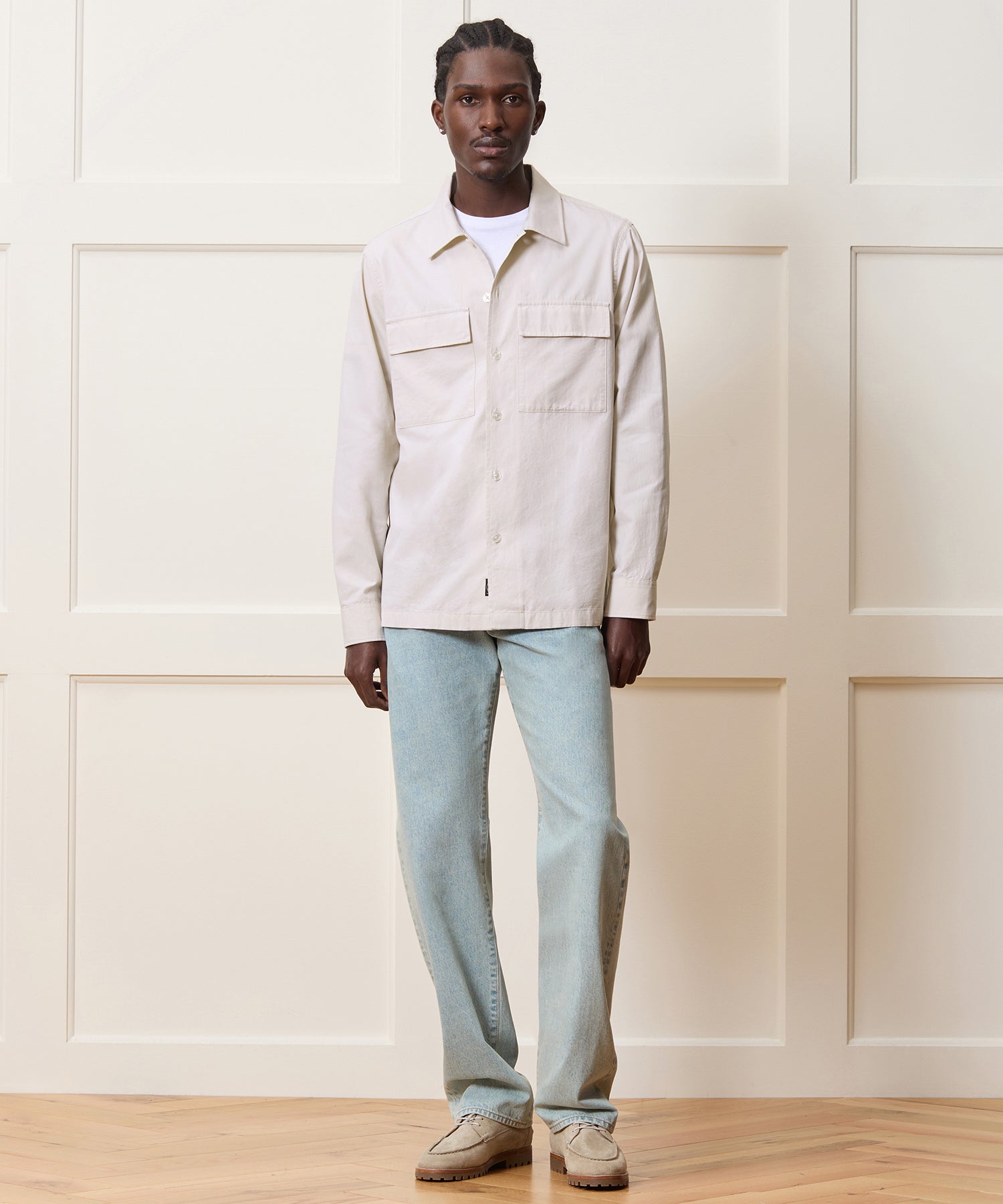 Relaxed Twill CPO Overshirt - Image 3