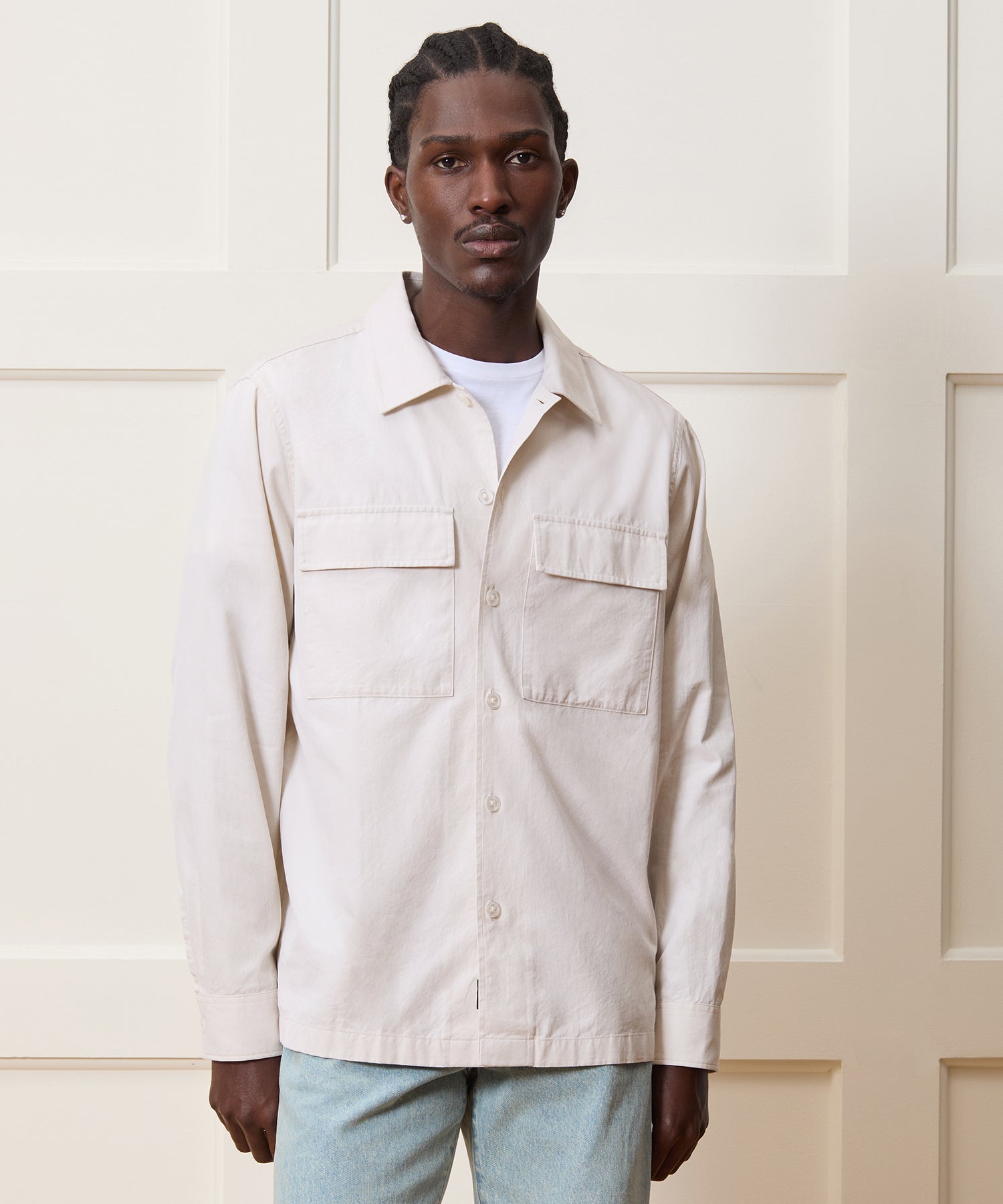 Relaxed Twill CPO Overshirt - Image 2