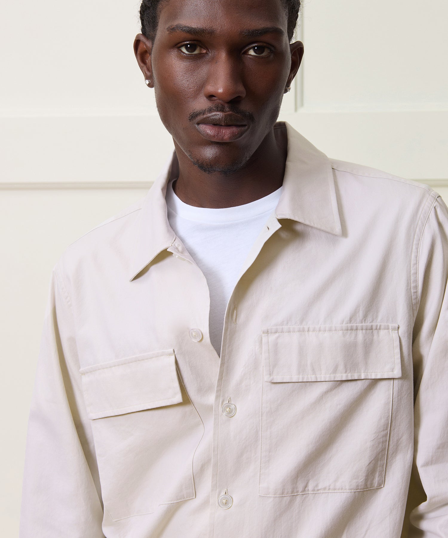 Relaxed Twill CPO Overshirt - Image 4