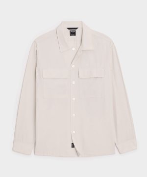 Relaxed Twill CPO Overshirt