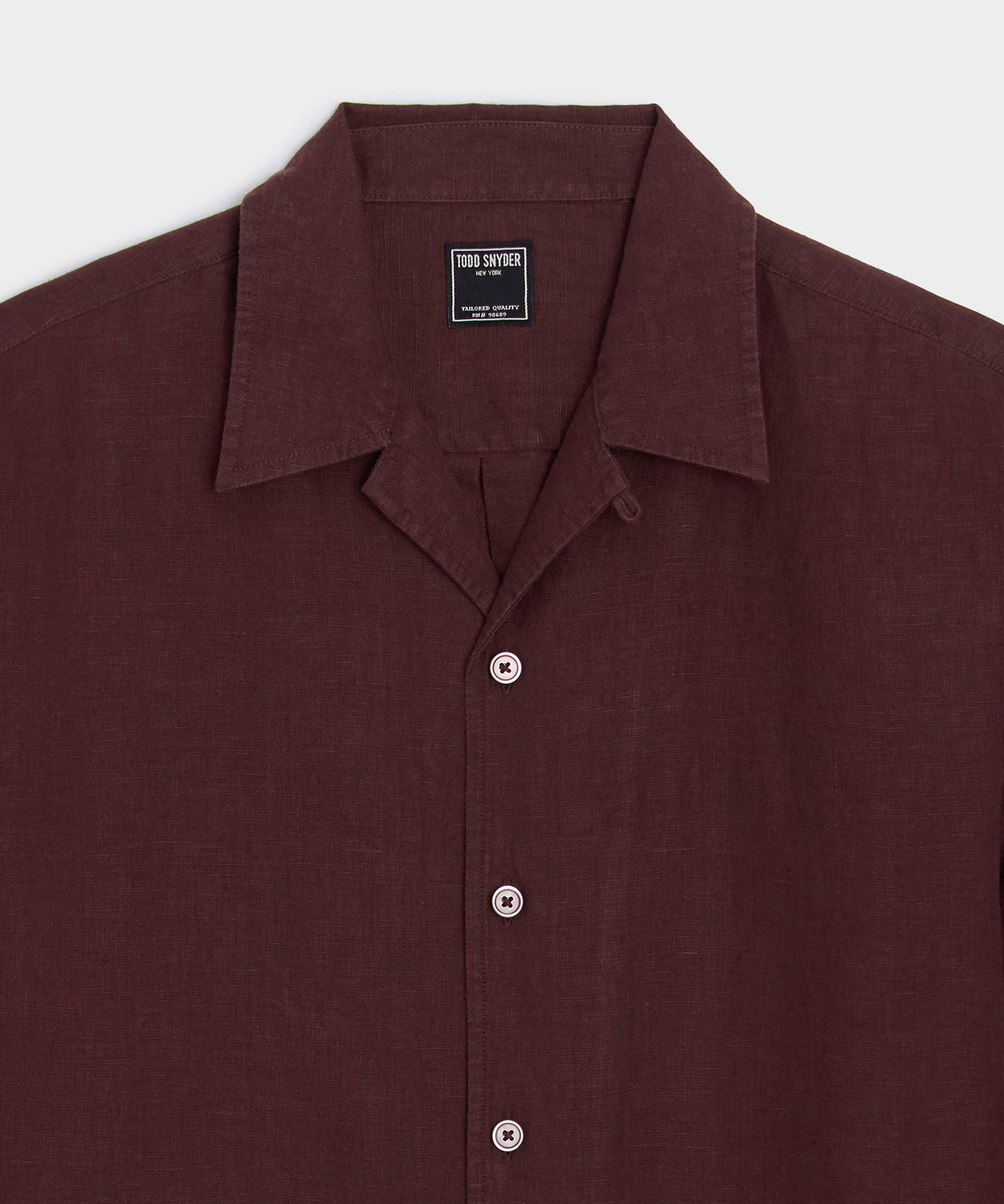 Cropped Sea Soft Irish Linen Camp Collar Shirt - Image 6