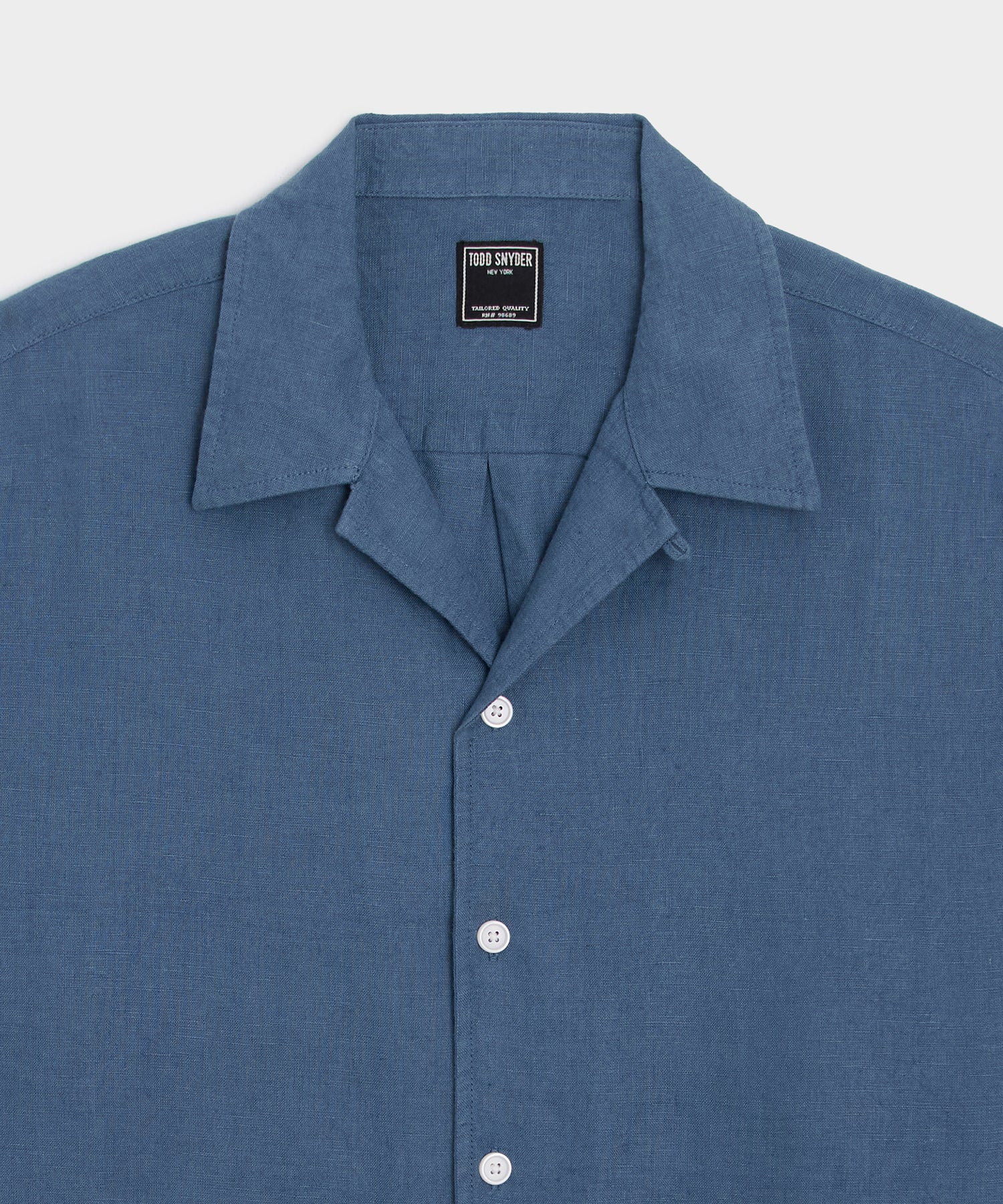 Cropped Sea Soft Irish Linen Camp Collar Shirt - Image 6