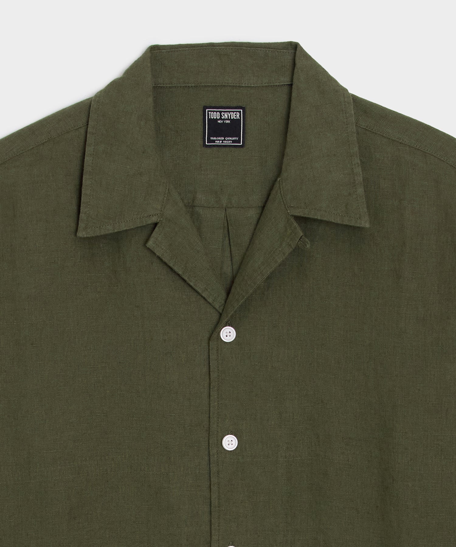 Cropped Sea Soft Irish Linen Camp Collar Shirt - Image 6