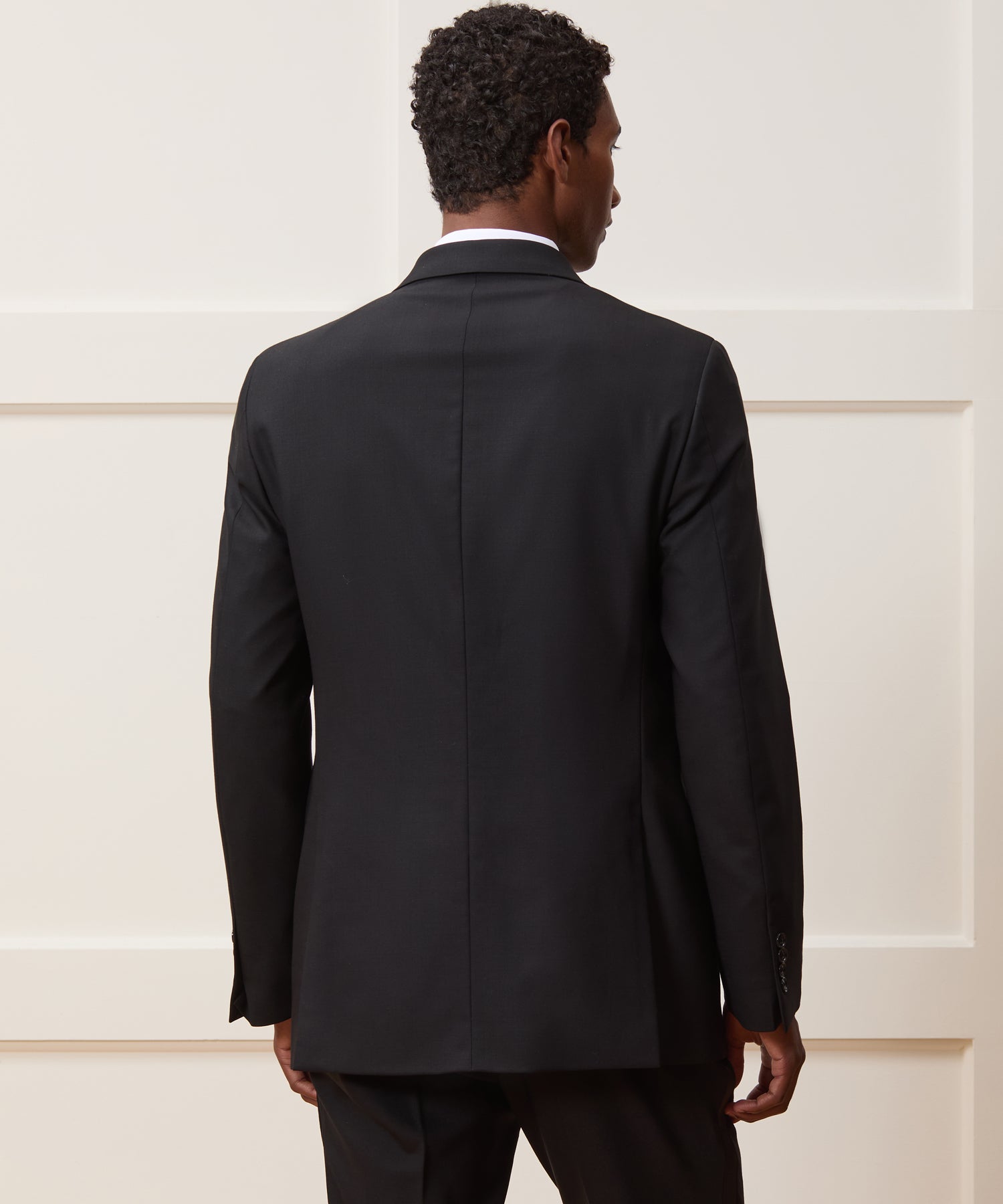 Slim Italian Wool Double-Breasted Tuxedo - Image 3