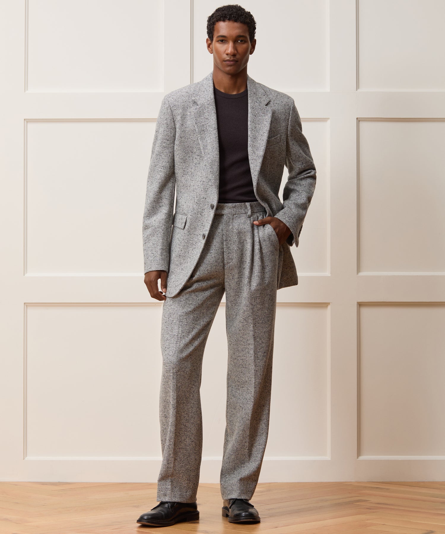 Italian Donegal Herringbone Wythe Suit - Image 3