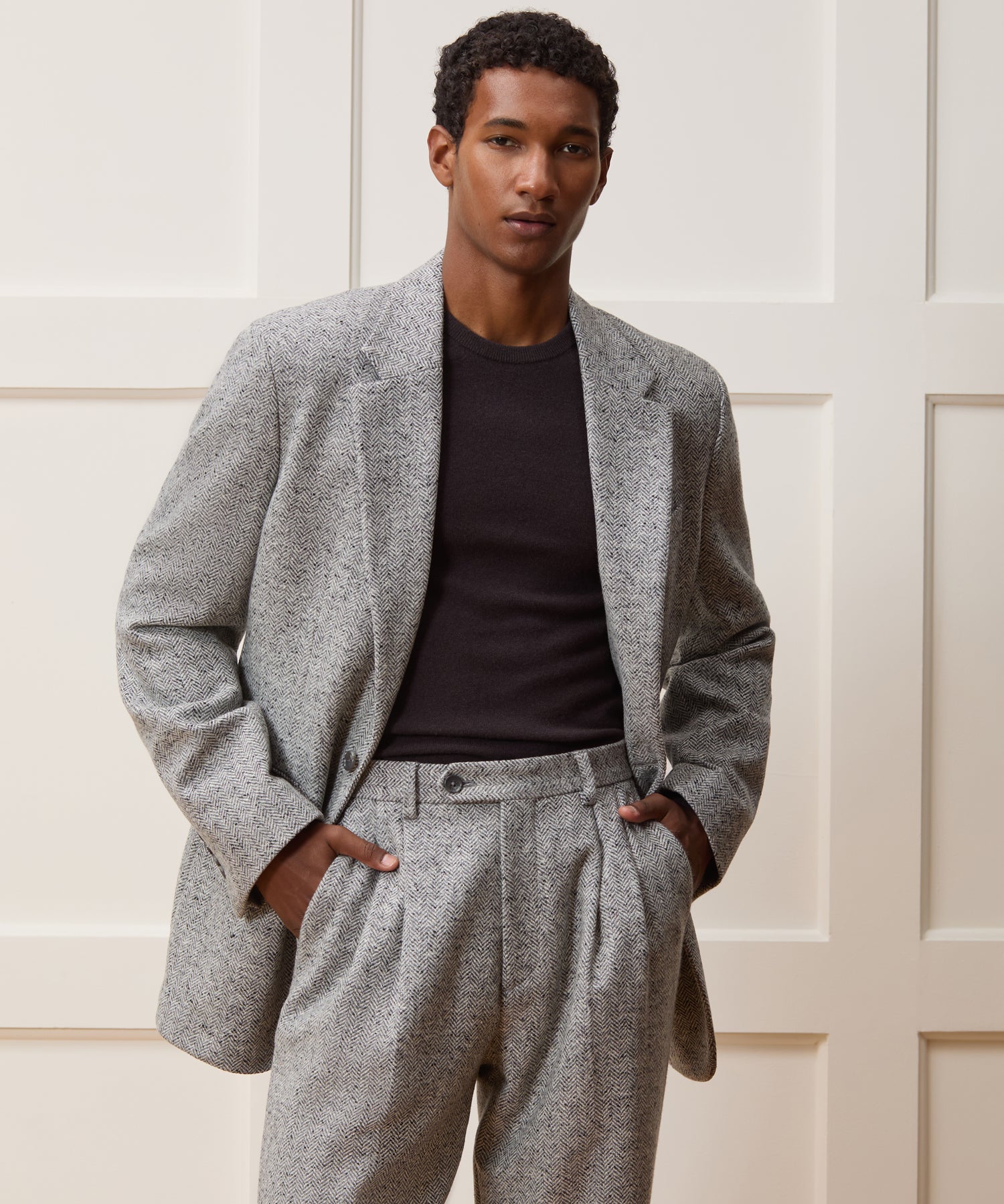 Italian Donegal Herringbone Wythe Suit - Image 4