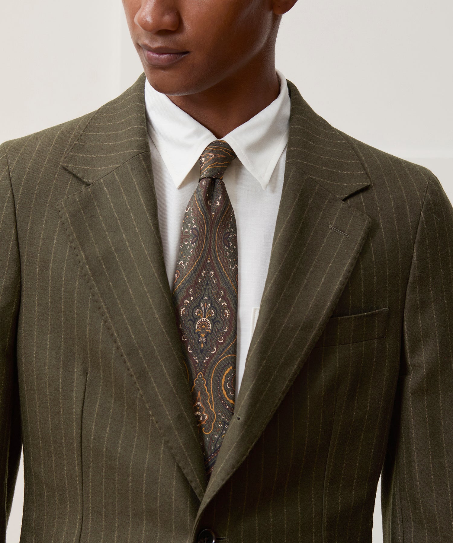 Italian Flannel Pinstripe Madison Suit - Image 3