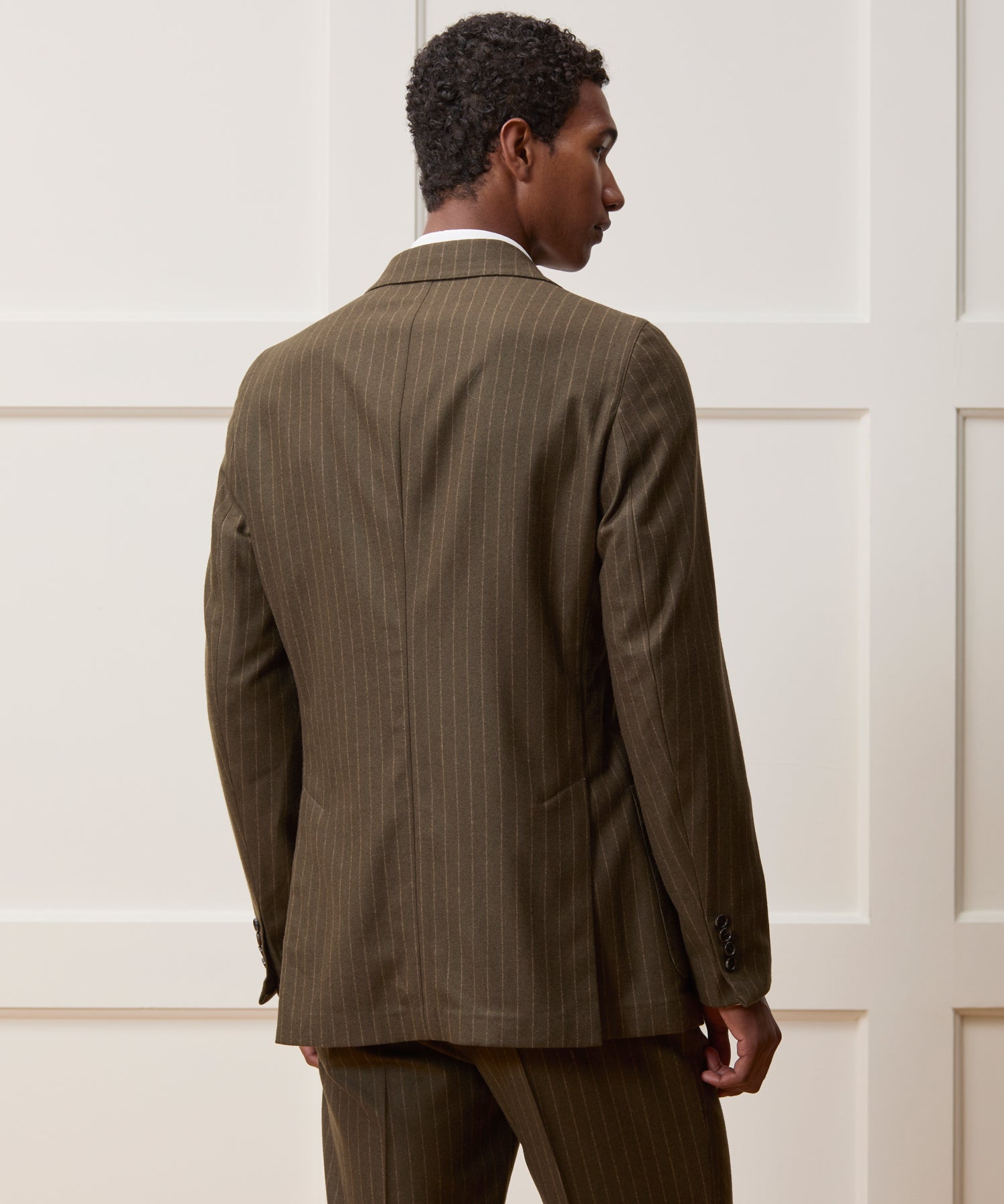 Italian Flannel Pinstripe Madison Suit - Image 4