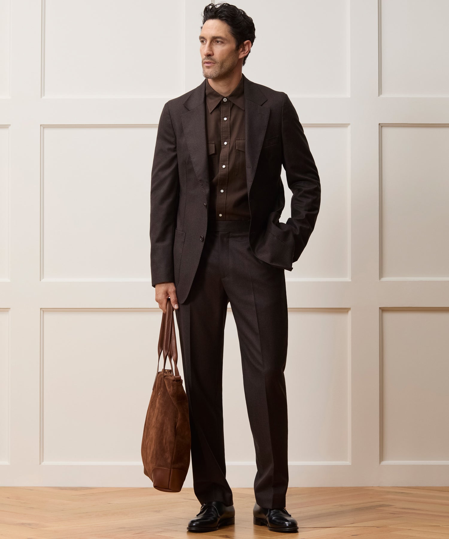 Italian Flannel Side Tab Trouser - Image 4
