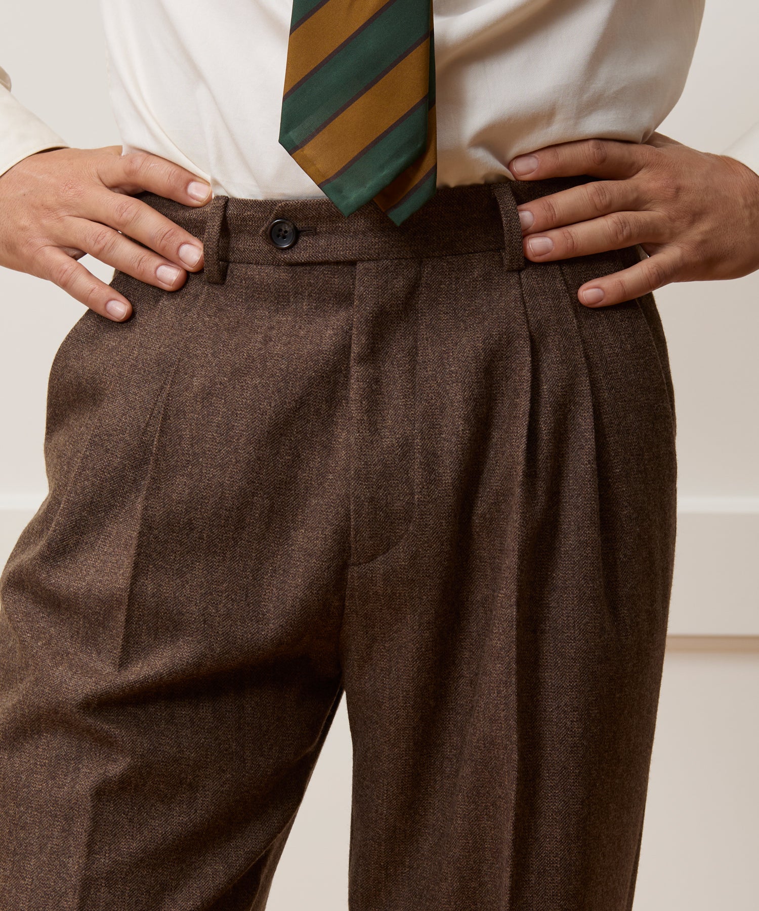 Italian Flannel Herringbone Wythe Suit - Image 5