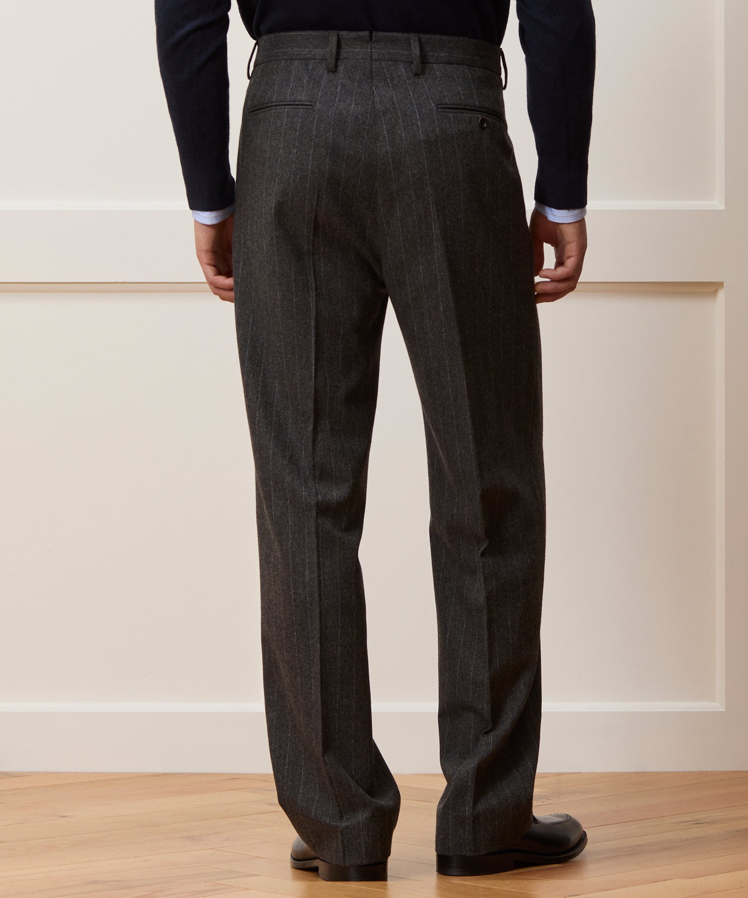 Italian Flannel Pinstripe Wythe Trouser - Image 4