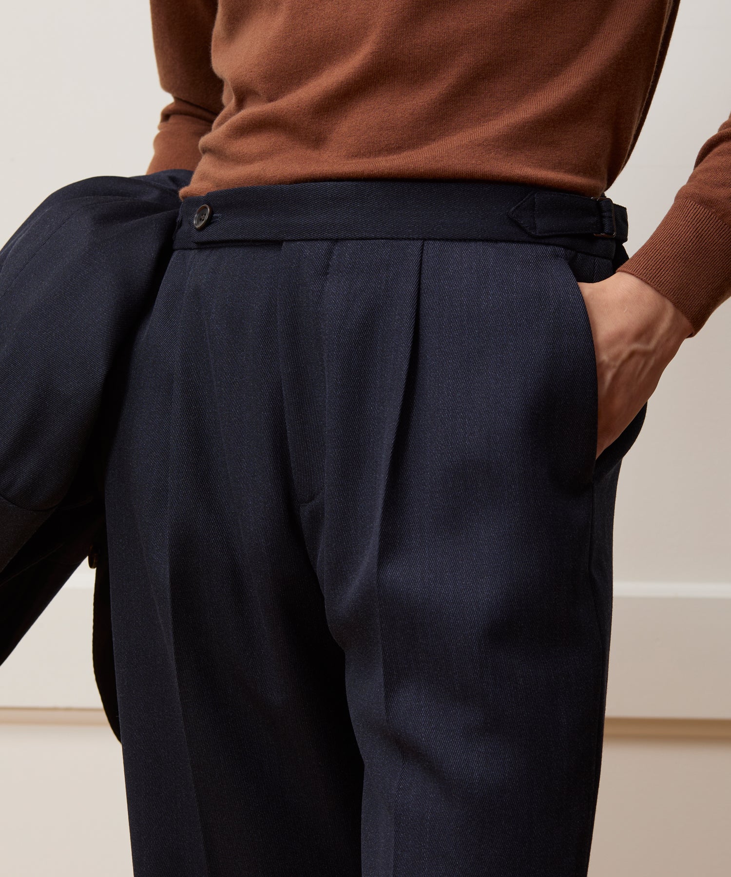 Italian Cavalry Twill Side Tab Trouser - Image 5