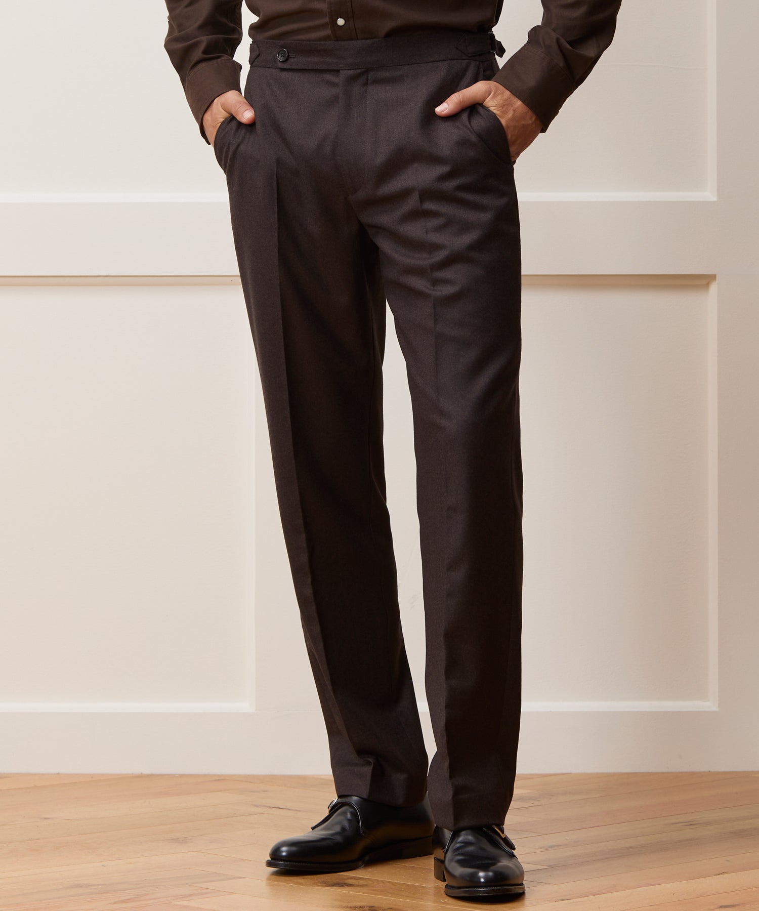 Italian Flannel Side Tab Trouser - Image 2