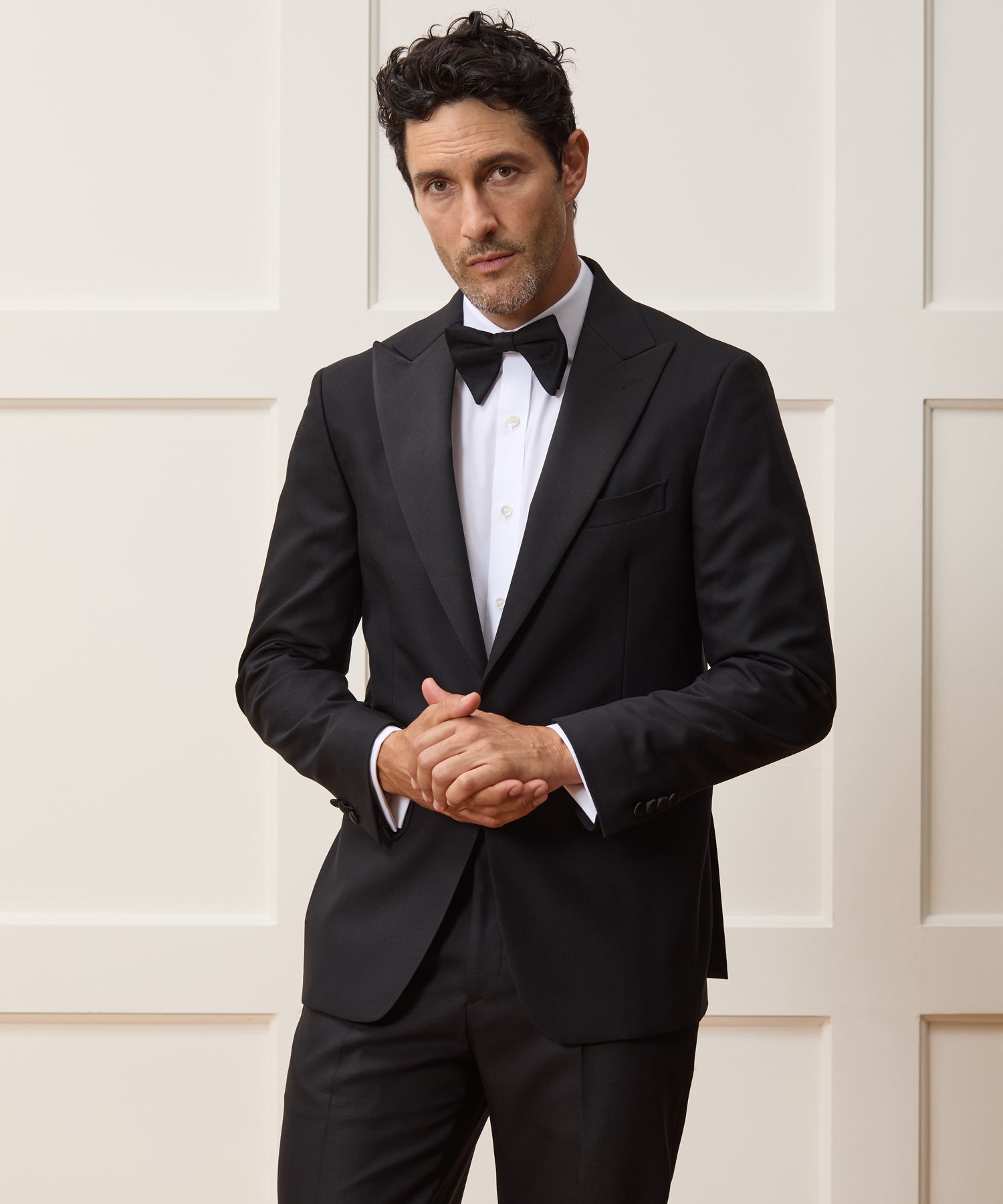 Italian Wool Peak Lapel Tuxedo Jacket - Image 2